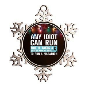 Funny Marathon Art For Men Women Marathoner Running Finisher Metallic Star Ornament