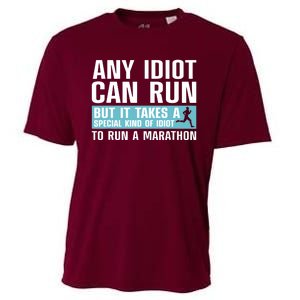 Funny Marathon Art For Men Women Marathoner Running Finisher Cooling Performance Crew T-Shirt