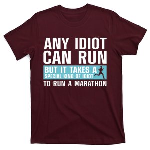 Funny Marathon Art For Men Women Marathoner Running Finisher T-Shirt