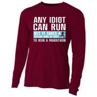 Funny Marathon Art For Men Women Marathoner Running Finisher Cooling Performance Long Sleeve Crew