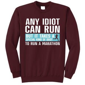 Funny Marathon Art For Men Women Marathoner Running Finisher Tall Sweatshirt