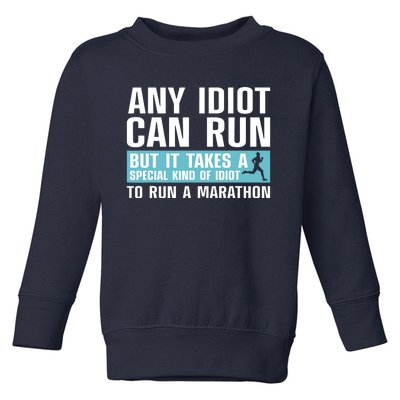 Funny Marathon Art For Men Women Marathoner Running Finisher Toddler Sweatshirt