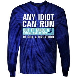 Funny Marathon Art For Men Women Marathoner Running Finisher Tie-Dye Long Sleeve Shirt