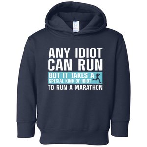 Funny Marathon Art For Men Women Marathoner Running Finisher Toddler Hoodie