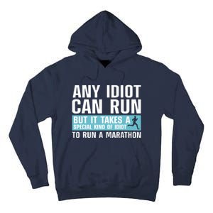 Funny Marathon Art For Men Women Marathoner Running Finisher Tall Hoodie