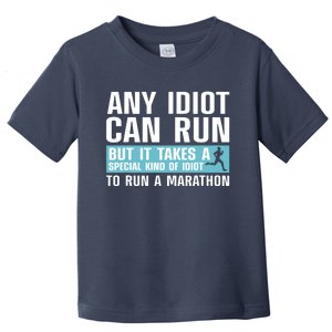 Funny Marathon Art For Men Women Marathoner Running Finisher Toddler T-Shirt