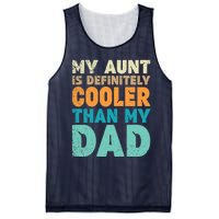 Funny My Aunt Is Definitely Cooler Than My Dad Cool Auntie Mesh Reversible Basketball Jersey Tank