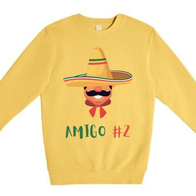 Funny Mexican Amigo 2 Group Matching DIY Halloween Costume Premium Crewneck Sweatshirt