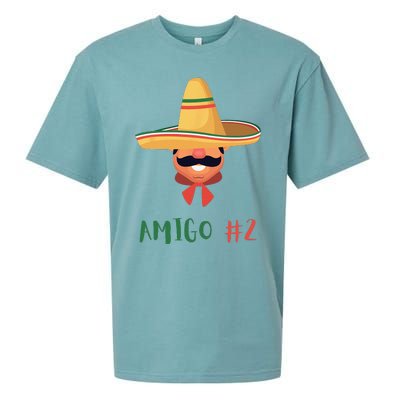 Funny Mexican Amigo 2 Group Matching DIY Halloween Costume Sueded Cloud Jersey T-Shirt