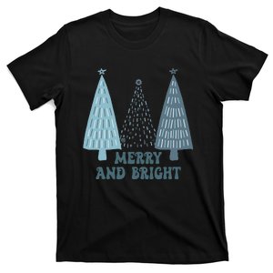 Funny Merry And Bright Christmas Xmas Holiday Vibes Lights T-Shirt