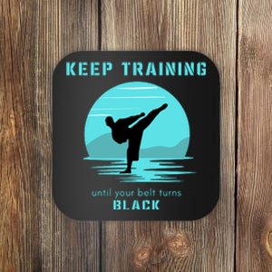 Funny Martial Arts Workout Gift Karate Coaster