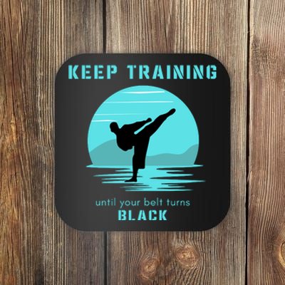 Funny Martial Arts Workout Gift Karate Coaster