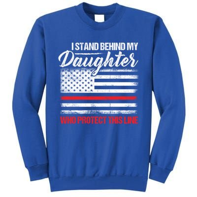 FirefighterS Mom And Dad Quote Fire Usa Flag Design Gift Tall Sweatshirt