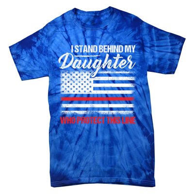 FirefighterS Mom And Dad Quote Fire Usa Flag Design Gift Tie-Dye T-Shirt