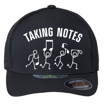 Funny Music Art For Women Musical Note Gag Music Lover Flexfit Unipanel Trucker Cap