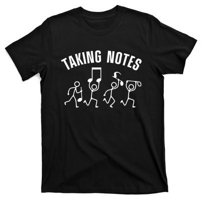 Funny Music Art For Women Musical Note Gag Music Lover T-Shirt