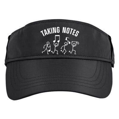 Funny Music Art For Women Musical Note Gag Music Lover Adult Drive Performance Visor