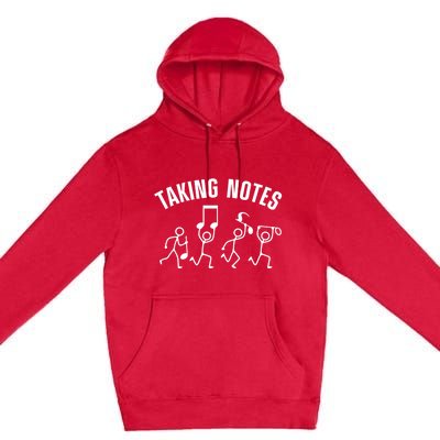 Funny Music Art For Women Musical Note Gag Music Lover Premium Pullover Hoodie