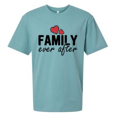 Family Matching Adoption Dad Mom Family Ever After Great Gift Sueded Cloud Jersey T-Shirt