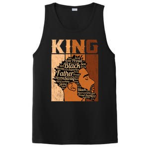 Father Melanin African Black History King Juneteenth Dad Gift PosiCharge Competitor Tank