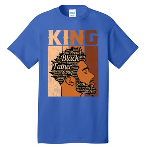 Father Melanin African Black History King Juneteenth Dad Gift Tall T-Shirt