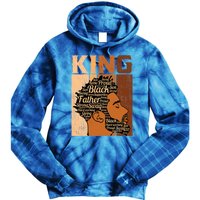 Father Melanin African Black History King Juneteenth Dad Gift Tie Dye Hoodie