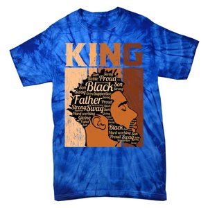 Father Melanin African Black History King Juneteenth Dad Gift Tie-Dye T-Shirt