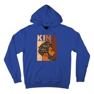 Father Melanin African Black History King Juneteenth Dad Gift Tall Hoodie