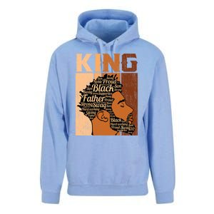 Father Melanin African Black History King Juneteenth Dad Gift Unisex Surf Hoodie