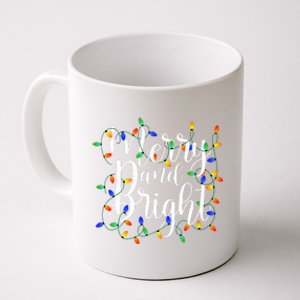 Funny Merry and Bright Christmas Lights Xmas Holiday  Coffee Mug