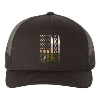 Fort Morgan Alabama Summer Sunset American Flag Patriotic Yupoong Adult 5-Panel Trucker Hat