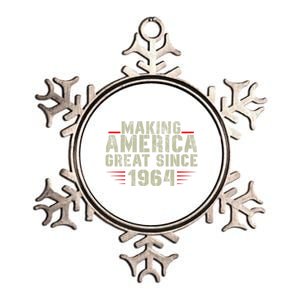 Funny Making America Great Since 1964 Design 58th Birthday Meaningful Gift Metallic Star Ornament