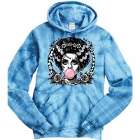 Frankenstein Monster And Bride B.U.B.B.L.E G.U.M Funny Halloween Tie Dye Hoodie