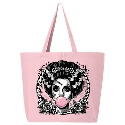 Frankenstein Monster And Bride B.U.B.B.L.E G.U.M Funny Halloween 25L Jumbo Tote