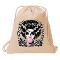 Frankenstein Monster And Bride B.U.B.B.L.E G.U.M Funny Halloween Drawstring Bag
