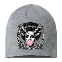 Frankenstein Monster And Bride B.U.B.B.L.E G.U.M Funny Halloween Sustainable Beanie