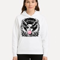 Frankenstein Monster And Bride B.U.B.B.L.E G.U.M Funny Halloween Hoodie