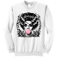 Frankenstein Monster And Bride B.U.B.B.L.E G.U.M Funny Halloween Sweatshirt