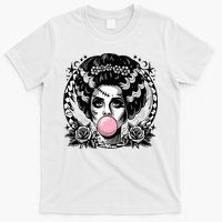 Frankenstein Monster And Bride B.U.B.B.L.E G.U.M Funny Halloween T-Shirt