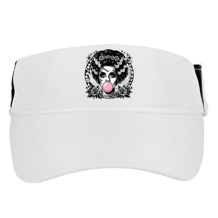Frankenstein Monster And Bride B.U.B.B.L.E G.U.M Funny Halloween Adult Drive Performance Visor