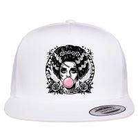 Frankenstein Monster And Bride B.U.B.B.L.E G.U.M Funny Halloween Flatbill Hat