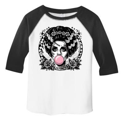 Frankenstein Monster And Bride B.U.B.B.L.E G.U.M Funny Halloween Toddler Fine Jersey T-Shirt