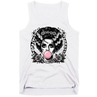 Frankenstein Monster And Bride B.U.B.B.L.E G.U.M Funny Halloween Tank Top