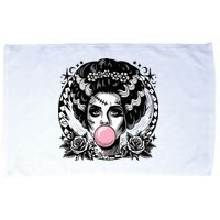 Frankenstein Monster And Bride B.U.B.B.L.E G.U.M Funny Halloween Microfiber Hand Towel