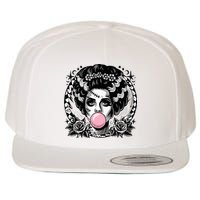 Frankenstein Monster And Bride B.U.B.B.L.E G.U.M Funny Halloween Wool Snapback Cap