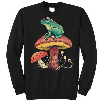 Frog Mushroom Animal Motif Woman Man Mushrooms Animal Sweatshirt