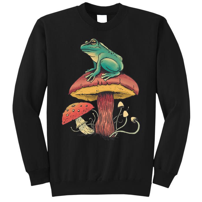 Frog Mushroom Animal Motif Woman Man Mushrooms Animal Sweatshirt