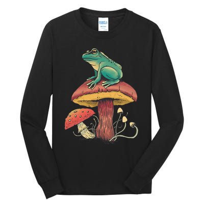 Frog Mushroom Animal Motif Woman Man Mushrooms Animal Tall Long Sleeve T-Shirt