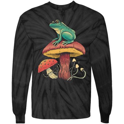 Frog Mushroom Animal Motif Woman Man Mushrooms Animal Tie-Dye Long Sleeve Shirt