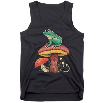 Frog Mushroom Animal Motif Woman Man Mushrooms Animal Tank Top